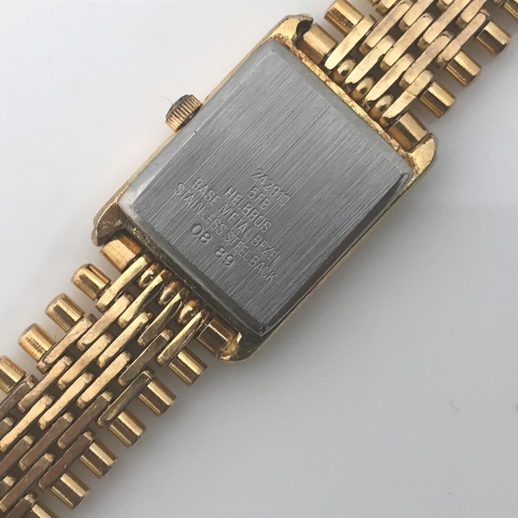 Vintage HELBROS Watch Petite Gold Tone Ladies Watc - Picture 4 of 8